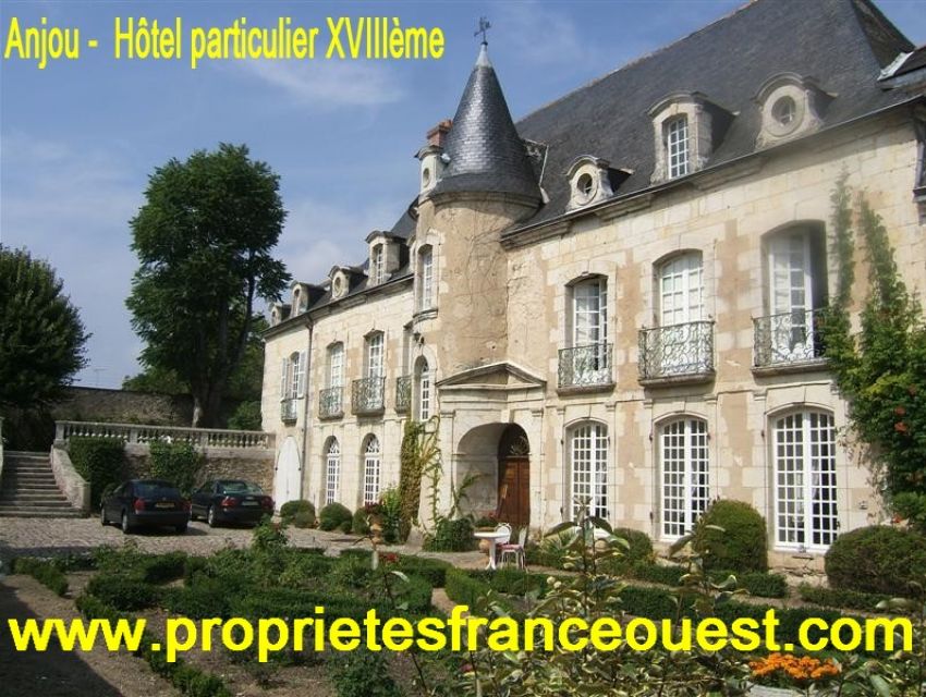 immobilier Sarthe (72):Hotel particulier - Demeure de charme et caractère - Anjou 30 min. Angers