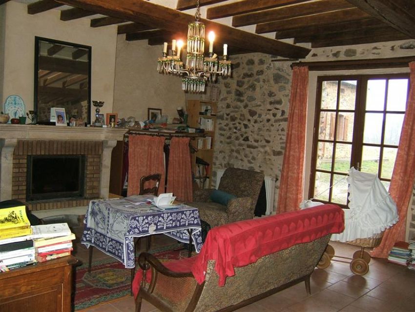 immobilier Sarthe (72):5. Séjour avec cheminée
