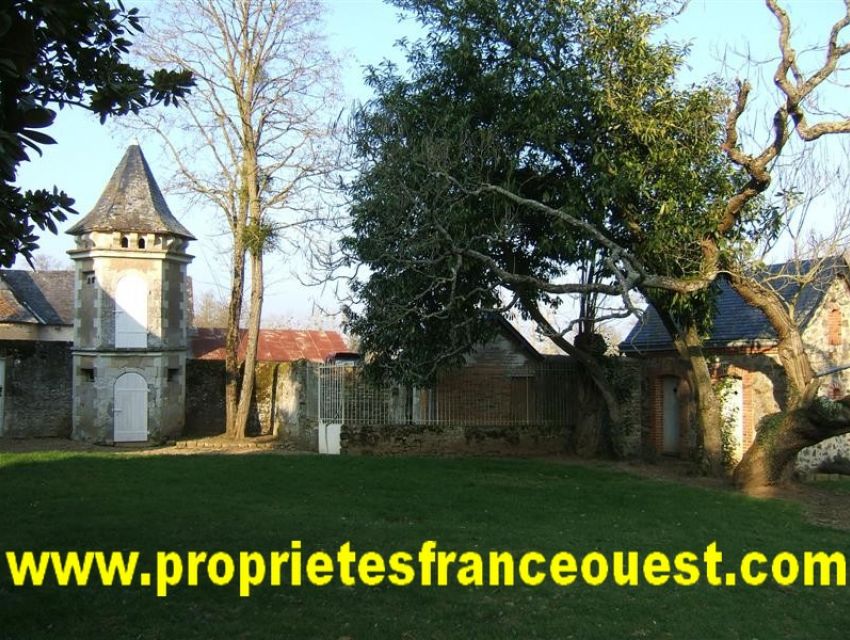 immobilier Sarthe (72300) vue du parc. Château XVIIème 