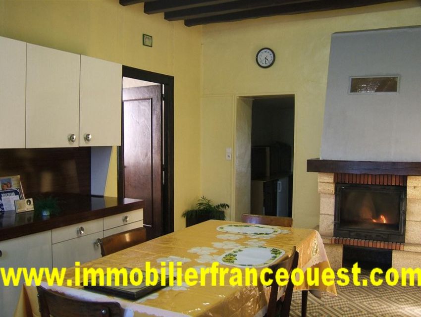 immobilier Sarthe (72):8. Séjour, cheminée.