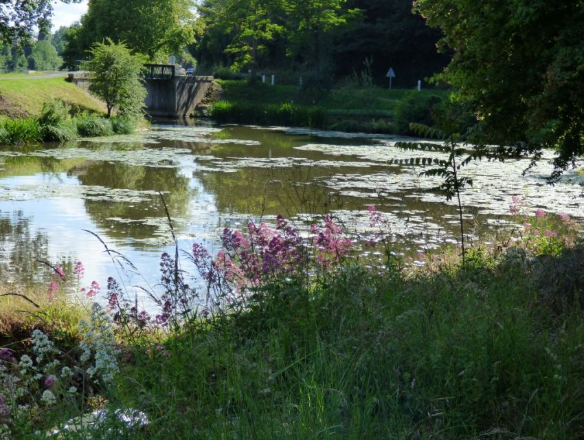 Accès depuis le jardin à la rivière 'la Sarthe'