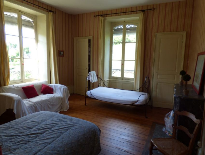 Chambre avec cheminée