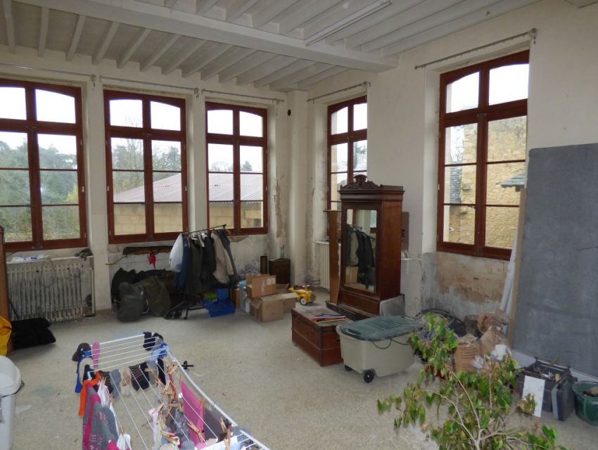 Propriété villageoise XIXème - Maison de charme région Sablé sur Sarthe avec vaste pièce à aménager 