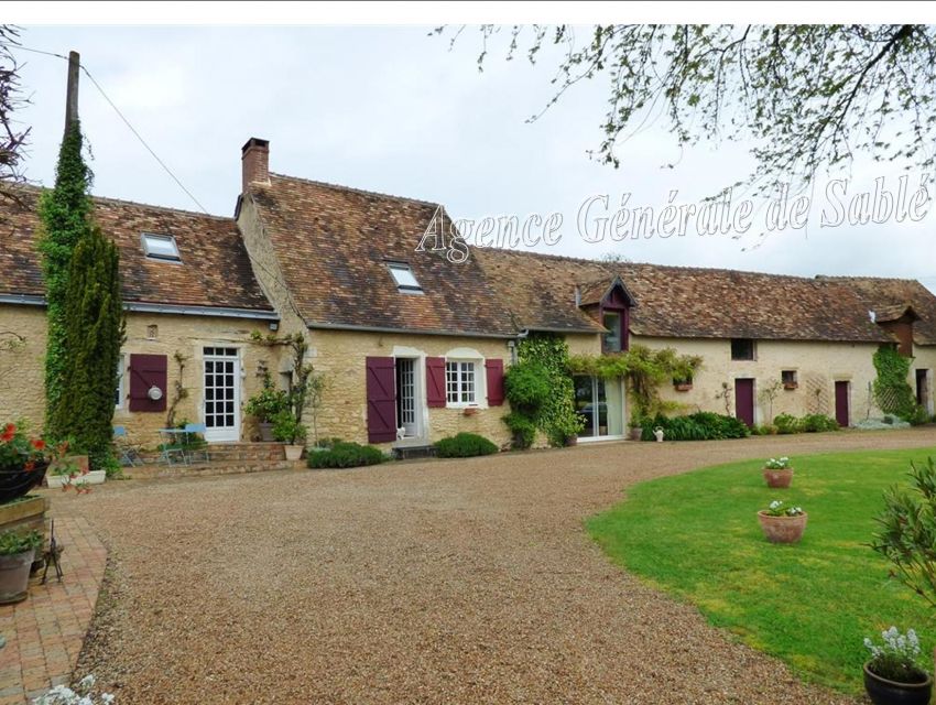 campagne sarthoise vue dominante - axe sablé sur sarthe - le Mans  