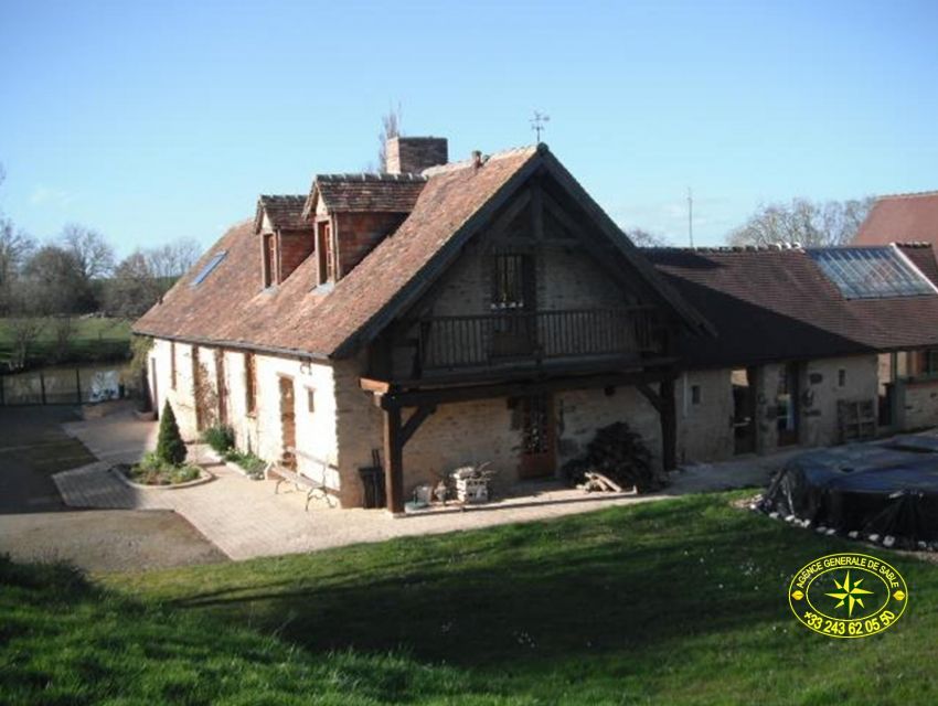 Immobilier Sarthe (72) - Immobilier Pays de Loire - Propriété - corps de ferme - 15 min. Le Mans (TGV Paris 55 min.)